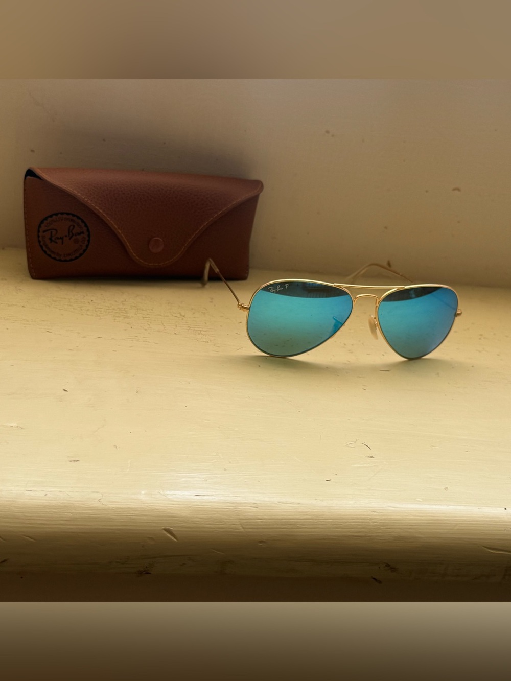 Ray-Ban Aviator Flash blue lens
